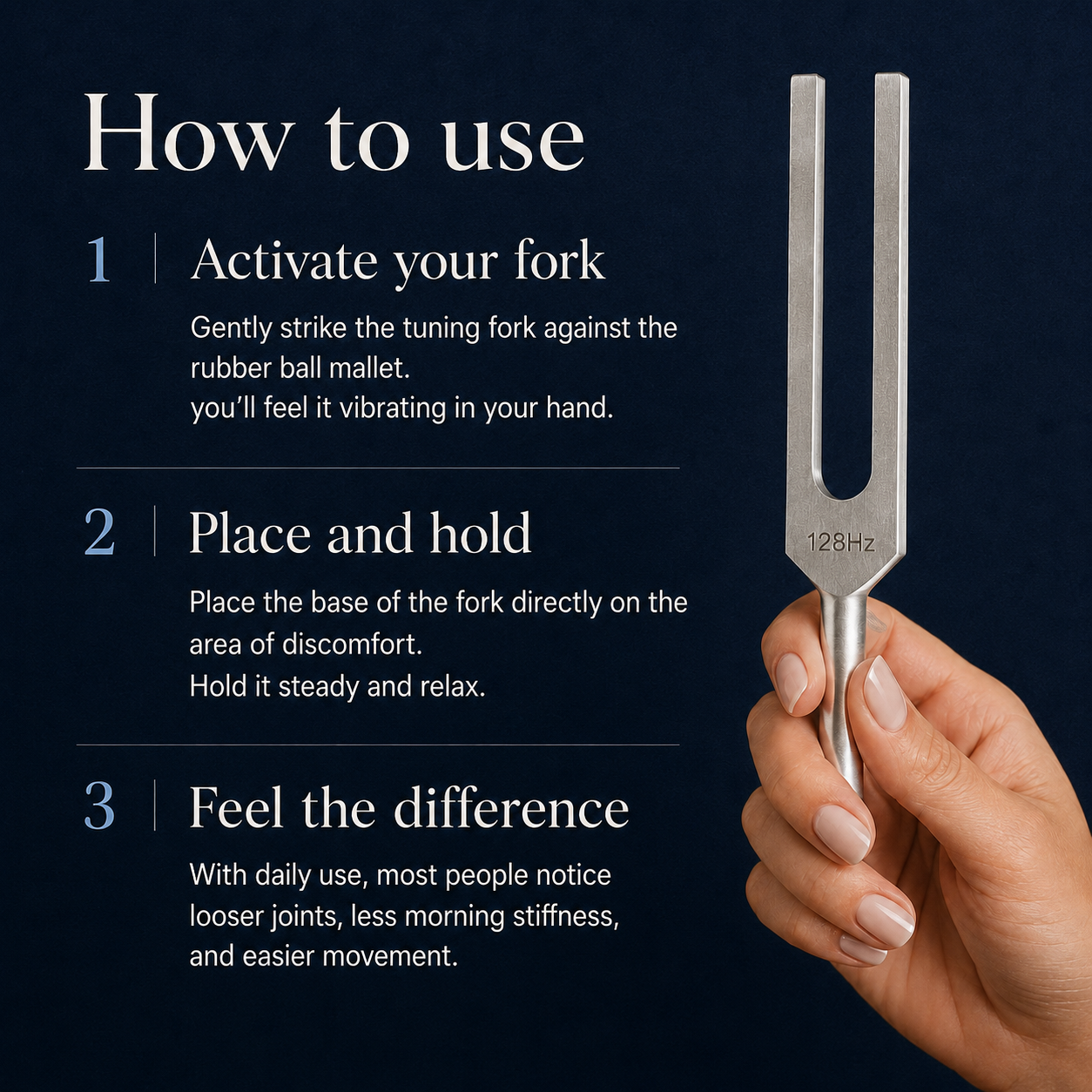 Tunera 128Hz Tuning Fork