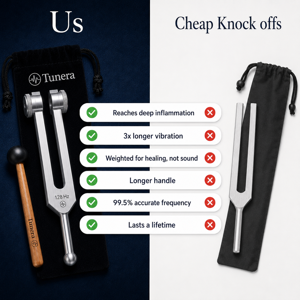 Tunera 128Hz Tuning Fork